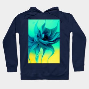 Blue Flower Hoodie